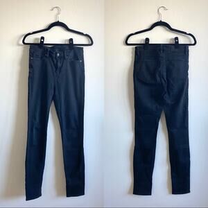 All Saints Stilt High Rise Denim Womens Size W27 Skinny Slim Navy Cotton Blend